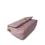 24P Pearly Pink Charm Single Flap Aged Gold Hardware - Image 10