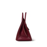 Birkin 30 Rouge Box Calfskin Gold Plated F Square Stamp - Image 15