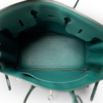 Birkin 25 Malachite Togo Palladium Plated C Stamp - Image 11