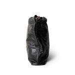 23A Black Calfskin Quilted 22 Hobo Bag Small Aged Gold Hardware - Image 3