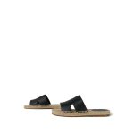 Hermès Black Antigua Espadrille Size 41 - Image 3
