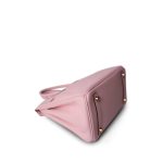 Birkin 25 Rose Sakura Swift Gold Plated X Stamp - Image 10