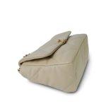 22S Light Beige Lambskin Quilted 19 Flap Small Mixed Hardware - Image 5