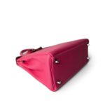 Kelly 28 Rose Tyrien (Candy Color) Epsom Palladium Hardware [O] Stamp - Image 8