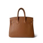 Birkin 25 Gold Clemence Palladium Plated [M] Stamp - Image 5