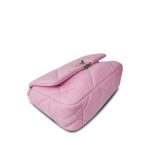 Light Pink Lambskin Quilted 19 Flap Small MHW - Image 9
