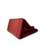 Birkin 35 Rouge Courchevel Gold Hardware (Z) Stamp - Image 8