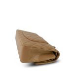 22B Dark Beige Lambskin Quilted Classic Flap Medium Light Gold Hardware - Image 16
