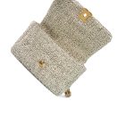 21S Ecru Black & White Tweed Quilted Small 19 Flap Mixed Hardware - Image 14