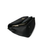 Black Caviar Quilted Business Affinity Large Flap Light Gold Hardware - Image 9