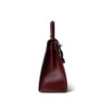 Kelly 28 Rouge Box Calfskin Gold Plated V Stamp - Image 9