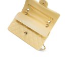 21C Yellow Lambskin Quilted Classic Flap Small Light Gold Hardware - Image 6