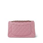 22C Sakura Pink Caviar Quilted Classic Flap Small Light Gold Hardware - Image 3