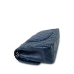 16B Navy Caviar Quilted Classic Flap Medium Ruthenium Hardware - Image 12