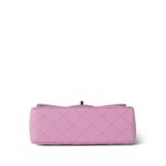 23P Light Pink/Light Green Lambskin Quilted Mini Top Handle Light Gold Hardware - Image 5