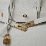 Birkin 30 Craie Veau Togo Gold Plated Y Stamp - Image 5