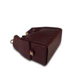 Burgundy Caviar Quilted Medium 25 Bag Aged Gold Hardware - Image 9