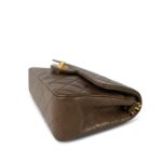 Brown Lambskin Quilted Classic Flap Small Gold Hardware - Image 8