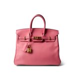 Birkin 25 Rose Azalee Swift Gold Plated A Stamp
