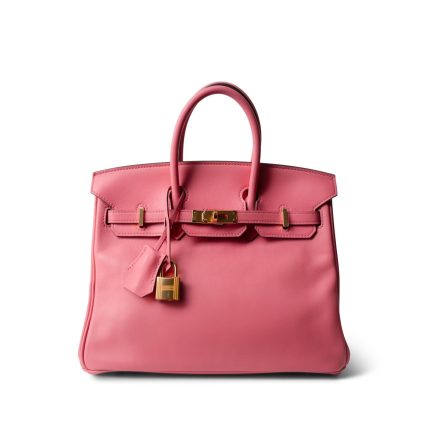 Birkin 25 Rose Azalee Swift Gold Plated A Stamp