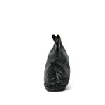 24P Black Crumpled Calfskin Quilted 22 Hobo Bag Medium Aged Gold Hardware - Image 5