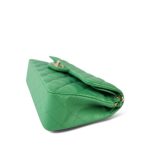 21P Green Caviar Quilted Classic Flap Small Light Gold Hardware - Image 15
