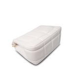 White Lambskin Quilted Monacoco Mini Square Flap LGHW - Image 10