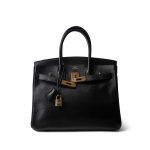 Birkin 30 Black Ardennes Gold Plated [D] Stamp - Image 6