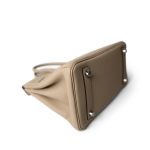 Birkin 25 Trench Togo / Rose Texas Palladium Plated U Stamp - Image 11