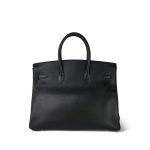 Birkin 35 Black Ardennes Gold Plated [G] Stamp - Image 7