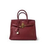 Birkin 30 Rouge H Togo Gold Plated J Square Stamp - Image 13