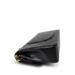 Black Lambskin Quilted Medium Double Flap Bag GHW - Image 11