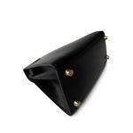 Vintage Mini Kelly Black Box Calfskin Gold Plated [B] Stamp - Image 11