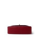 Red Lambskin Quilted Half Moon Flap Small GHW - Image 3