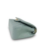 23C Dark Green Caviar Quilted Classic Flap Small LGHW - Image 8