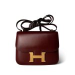 Constance 18 Rouge H Box Calfskin Gold Plated D Stamp