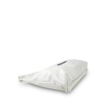 White Calfskin Quilted 22 Hobo Bag Medium Black/Aged Gold Hardware - Image 17