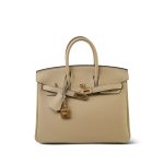 Birkin 25 Trench Veau Togo Gold Plated A Stamp - Image 19