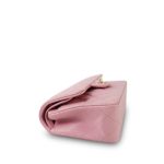 22C Sakura Pink Caviar Quilted Classic Flap Small LGHW - Image 5