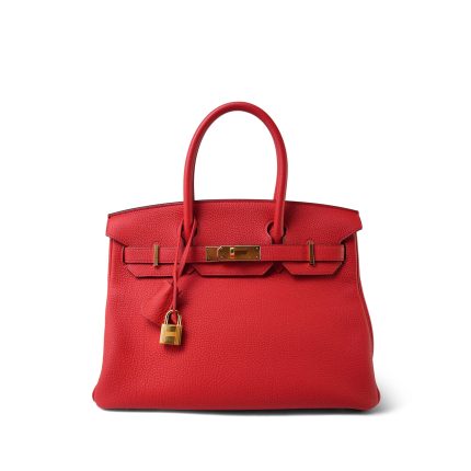 Birkin 30 Rouge de Coeur Veau Togo Gold Plated D Stamp