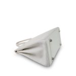Birkin 25 White Epsom Palladium Plated [K] Stamp - Image 14