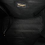 20A Black Mixed Fibers Medium Deauville Tote Light Gold Hardware - Image 10