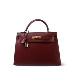 Kelly Sellier 32 Rouge Box Calfskin Gold Plated (W) Stamp - Image 4