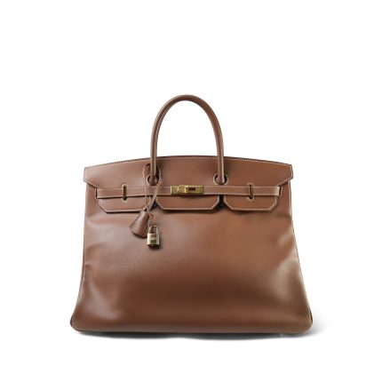 Birkin 40 Brown Evergrain Gold Plated [B] Stamp
