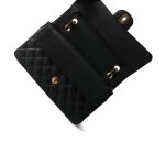 Black Caviar Quilted Medium Classic Flap Gold Hardware - Image 11