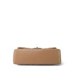 Dark Beige / Caramel Lambskin Quilted Jumbo Classic Flap Light Gold Hardware - Image 7