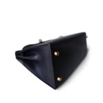 Kelly Sellier 28 Navy Box Calfskin Gold Plated (Z) Stamp - Image 8