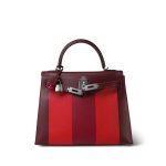 Kelly 28 Lettre M Rouge H/Vermillion/Rose Tyrien Epsom/Sombrero/Mysore Palladium Plated C Stamp - Image 8