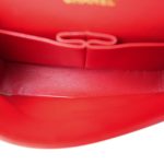 Red Chevron Lambskin Quilted Classic Flap Medium Gold Hardware - Image 11