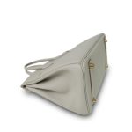Birkin 25 Gris Perle Togo Gold Plated B Stamp - Image 17